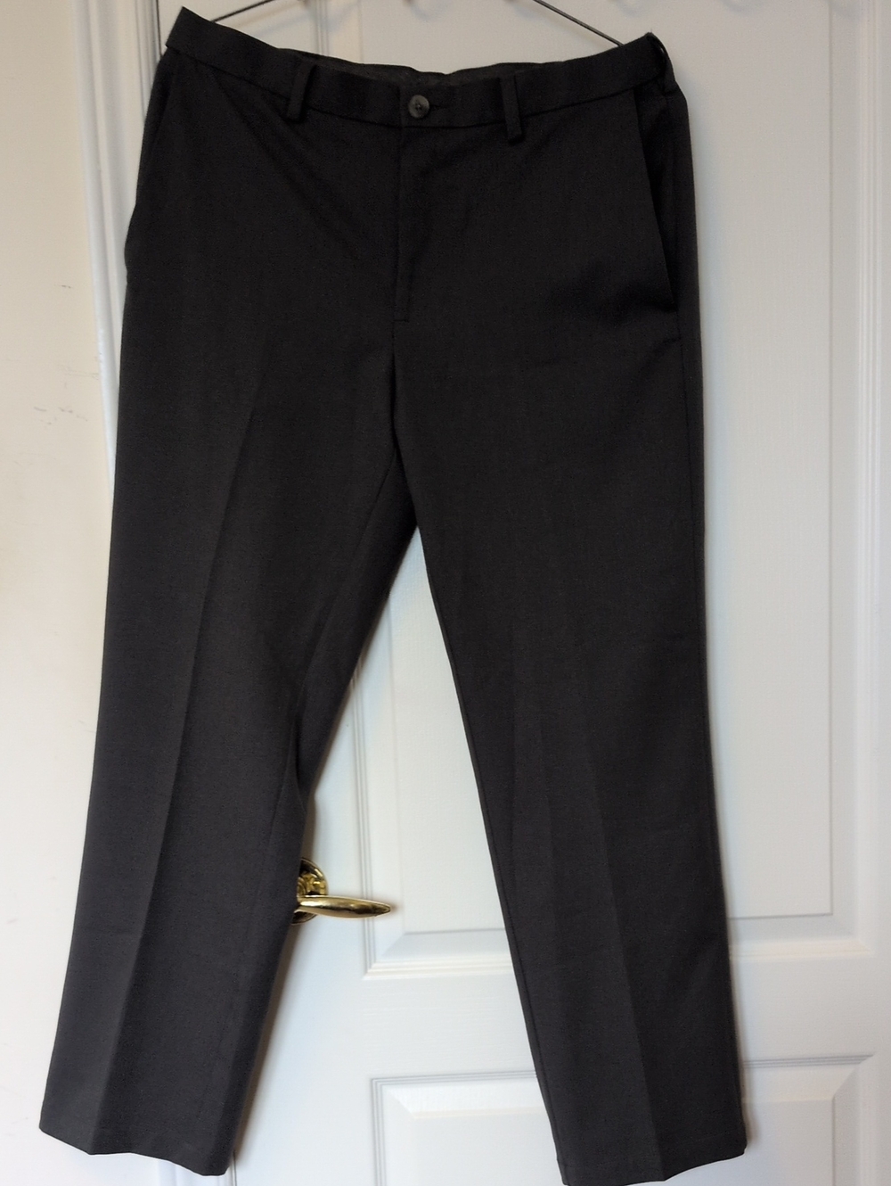 Haggar Charcoal Dress Pants - Modern Straight Leg